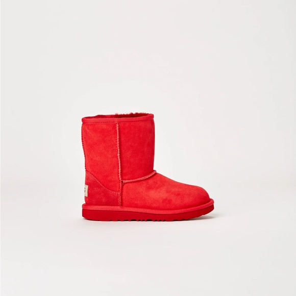 Brand New UGG Class II Boots Samba Red Big Kids - Picture 2 of 13